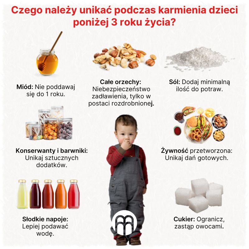 (Polština) Čemu se při stravování dětí do 3 let vyhnout